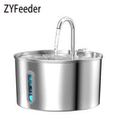 Fonte de água automática de aço inoxidável 2,2L para pets