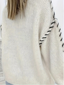Blusa Feminina Tricot Inverno Gola Redonda