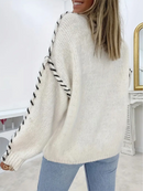 Blusa Feminina Tricot Inverno Gola Redonda