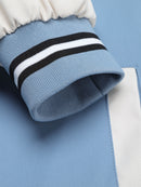 Jaqueta masculina 1 peça com letras bordadas em dois tons