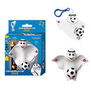 Chaveiro La'eeb 3 peças Pingente 2022 Copa do Mundo Catar Mascote La'eb Mochila Ornamento Acessórios Chave Bolsa Masculina e Feminina Pingente Boneca de Futebol, Branco, G