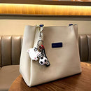 Chaveiro La'eeb 3 peças Pingente 2022 Copa do Mundo Catar Mascote La'eb Mochila Ornamento Acessórios Chave Bolsa Masculina e Feminina Pingente Boneca de Futebol, Branco, G