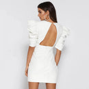 Vestido CNYISHE 2021 Decote em V