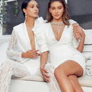 Vestido CNYISHE 2021 Decote em V