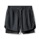 Bermudas 2 em 1 corrida, jogging, fitness, esporte, academia, treino