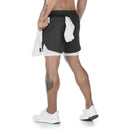Bermudas 2 em 1 corrida, jogging, fitness, esporte, academia, treino