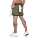 Bermudas 2 em 1 corrida, jogging, fitness, esporte, academia, treino