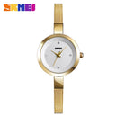 SKMEI Luxury Quartz Ladies Watch Thin Strap Fashion Women Watch Casual Stainless Steel Female Wristwatcch Relogio Feminino 1390