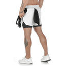 Bermudas 2 em 1 corrida, jogging, fitness, esporte, academia, treino