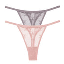 2 peças/conjunto de malha calcinha fio dental feminina