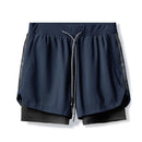 Bermudas 2 em 1 corrida, jogging, fitness, esporte, academia, treino