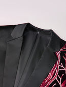 Jaqueta masculina de terno fino de negócios, terno único