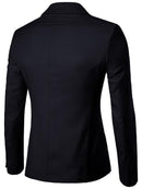 Jaqueta masculina de terno fino de negócios, terno único