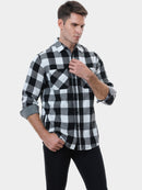 Camisa xadrez masculina de flanela