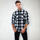 Camisa xadrez masculina de flanela