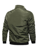 Jaqueta Masculina De Algodão Com Estilo Simples