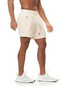 Shorts de corrida masculinos de cor sólida que absorvem o suor