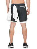 Shorts masculinos de corrida Speedwick2 em 1 com cordão
