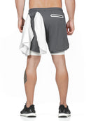 Shorts masculinos de corrida Speedwick2 em 1 com cordão