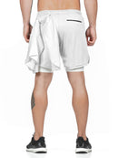Shorts masculinos de corrida Speedwick2 em 1 com cordão
