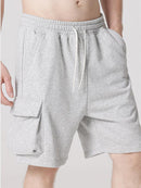 Shorts cargo masculinos de mídia mista