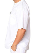 Nova camisa masculina de manga curta algodão linho gravata colarinho casual camisa masculina