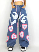 Jeans feminino com estampa liberdade