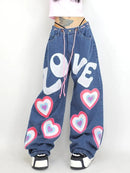 Jeans feminino com estampa liberdade