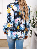 Top feminino estampado casual férias soltas