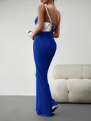Novo macacão feminino elegante temperamento slim sexy